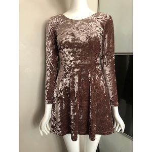 Velvet skater dress